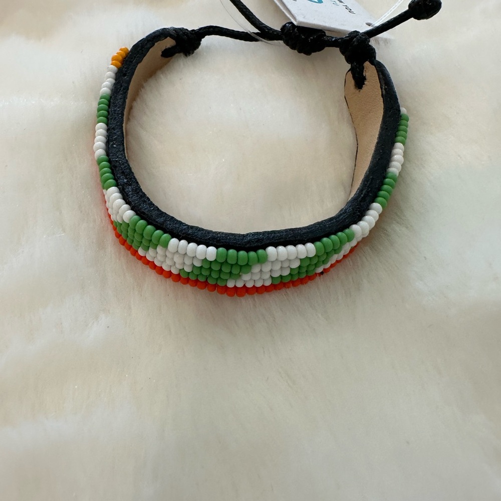 Ubuntu Life Colorful Beaded Bangle Bracelet NWT